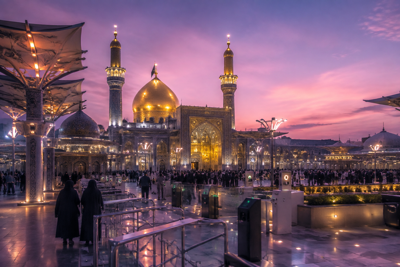 تصویری مفهومی از حرم هوشمند و اینترنت اشیاء